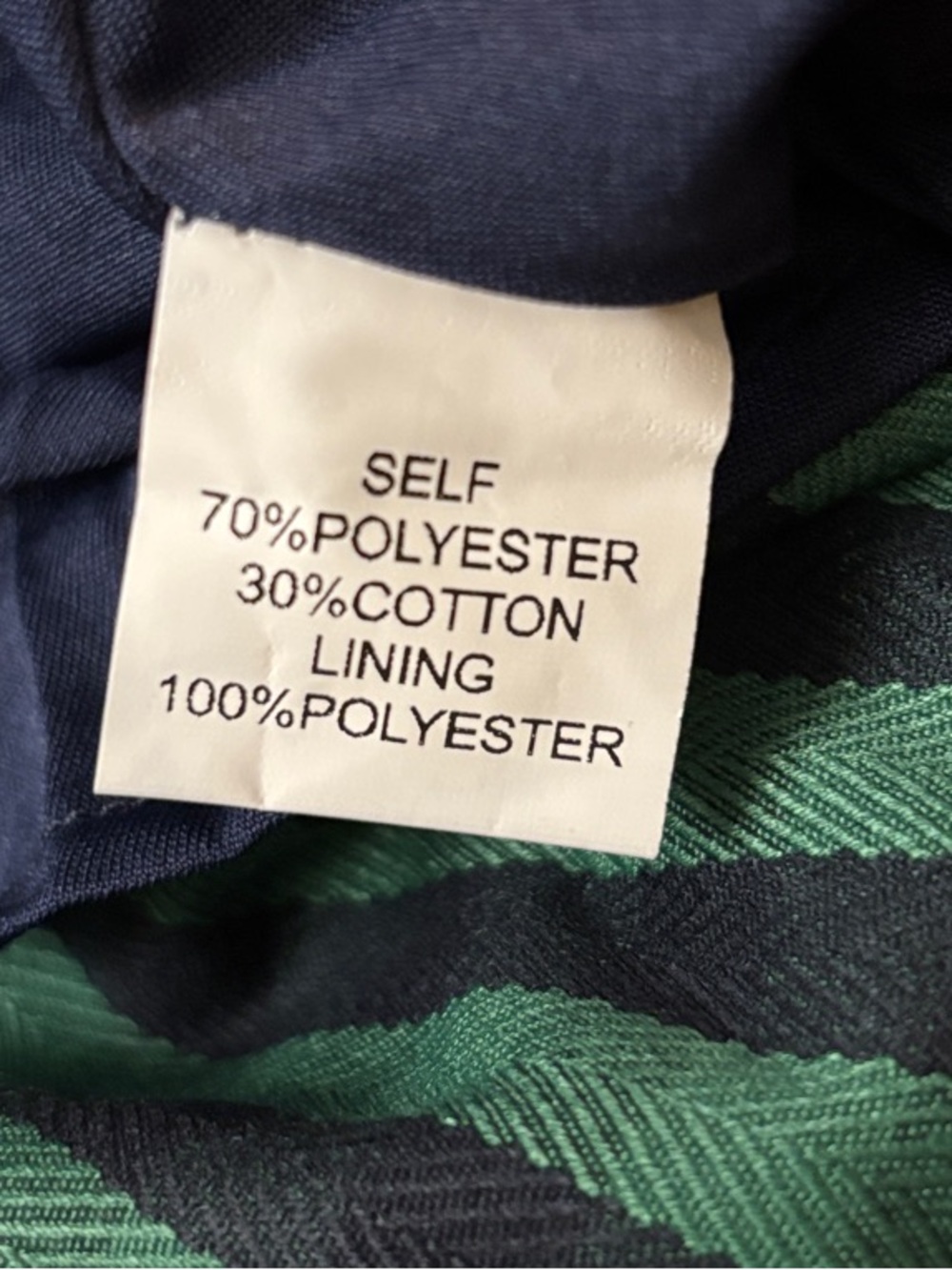 NWT Tulip B Green Navy Plaid Flannel Short-Sleeve Fit & Flare Mini Dress Pockets - Picture 9 of 10